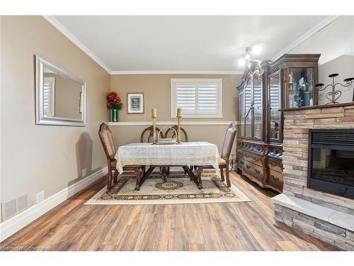 264 Seldon Street, Thamesford, ON - Indoor Photo Showing Dining Room With Fireplace