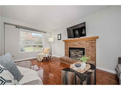 62 Medford Street, Kitchener, ON - Indoor Photo Showing Living Room With Fireplace