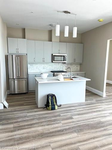 3103-60 Charles Street W, Kitchener, ON - Indoor Photo Showing Kitchen With Double Sink