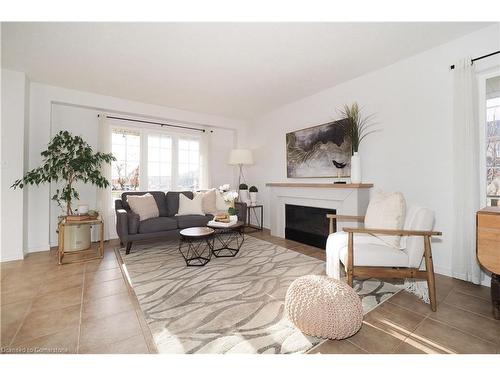 583 Victoria Road N, Guelph, ON - Indoor Photo Showing Living Room With Fireplace