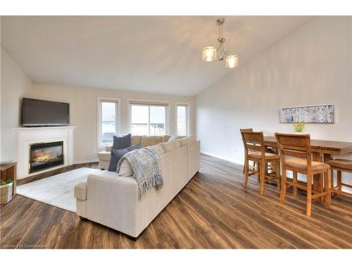 31 Bankside Drive, Kitchener, ON - Indoor Photo Showing Living Room With Fireplace