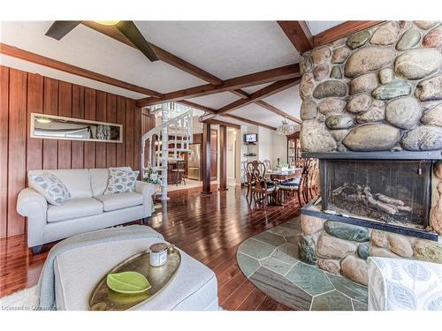 40 Mill Creek Road, Cambridge, ON - Indoor Photo Showing Living Room With Fireplace