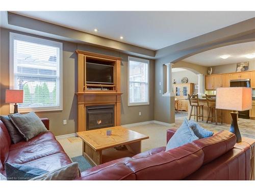 749 Keats Way, Waterloo, ON - Indoor Photo Showing Living Room With Fireplace