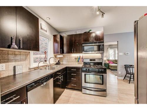 29 Onward Avenue, Kitchener, ON - Indoor Photo Showing Kitchen With Stainless Steel Kitchen With Double Sink