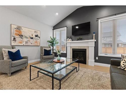 113 Livingston Drive, Tillsonburg, ON - Indoor Photo Showing Living Room With Fireplace