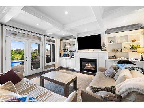 2616 Morrison Road, Cambridge, ON - Indoor Photo Showing Living Room With Fireplace