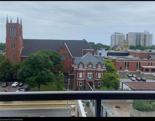 702-55 Duke Street, Kitchener, ON - Outdoor With Balcony