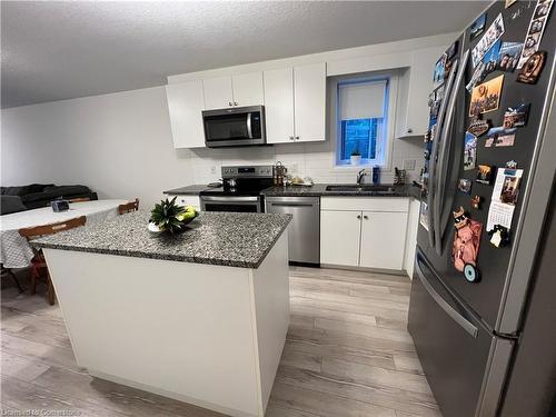 63A-1989 Ottawa Street S, Kitchener, ON - Indoor Photo Showing Kitchen With Stainless Steel Kitchen With Double Sink With Upgraded Kitchen