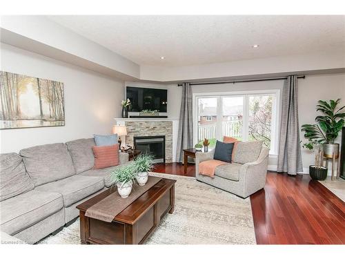 206 Westhollow Court, Waterloo, ON - Indoor Photo Showing Living Room With Fireplace