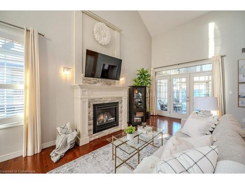 457 Golf Course Road, Conestogo, ON - Indoor Photo Showing Living Room With Fireplace