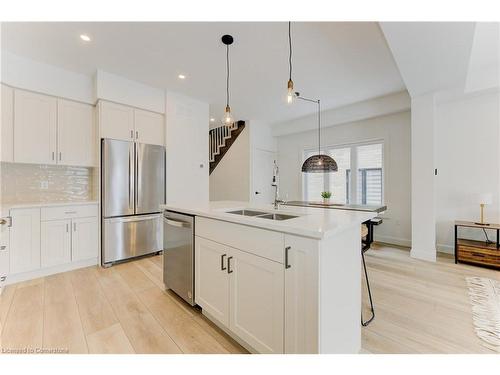 45 Hedley Lane, Elora, ON - Indoor Photo Showing Kitchen With Stainless Steel Kitchen With Double Sink With Upgraded Kitchen