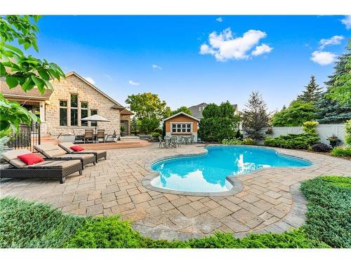 16 Seifert Court, Puslinch, ON - Outdoor With In Ground Pool With Deck Patio Veranda With Backyard