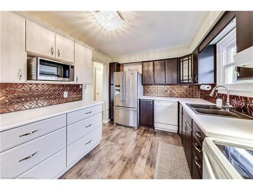 13 Emilie Street, Brantford, ON - Indoor Photo Showing Kitchen With Double Sink