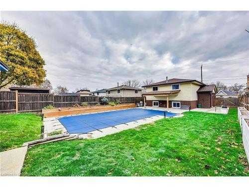 13 Emilie Street, Brantford, ON - Outdoor With In Ground Pool With Backyard