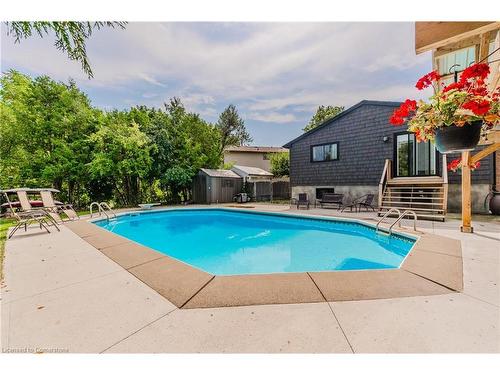 48 Templar Court, Cambridge, ON - Outdoor With In Ground Pool With Deck Patio Veranda