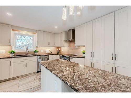 214 Misty Court, Kitchener, ON - Indoor Photo Showing Kitchen With Upgraded Kitchen