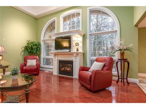 41 Pintail Drive, Elmira, ON - Indoor Photo Showing Living Room With Fireplace