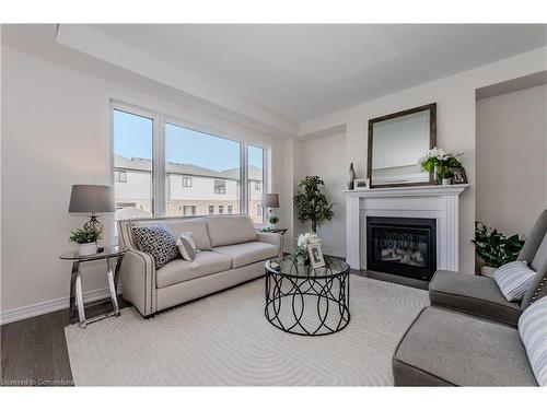 261 Broadacre Drive, Kitchener, ON - Indoor Photo Showing Living Room With Fireplace