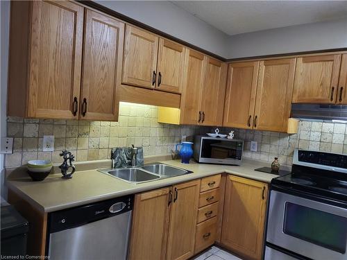 E34-85 Bankside Drive, Kitchener, ON - Indoor Photo Showing Kitchen With Double Sink