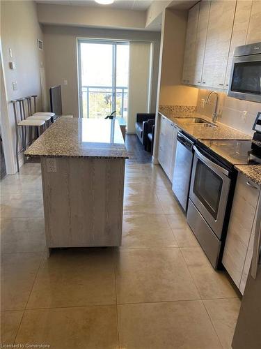 404-280 Lester Street, Waterloo, ON - Indoor Photo Showing Kitchen With Stainless Steel Kitchen