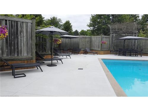 80-225 Benjamin Road, Waterloo, ON - Outdoor With In Ground Pool With Backyard