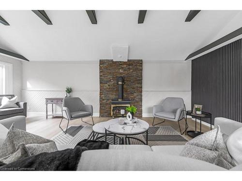 10 Cleaveholm Drive, Halton Hills, ON -  Photo Showing Living Room With Fireplace