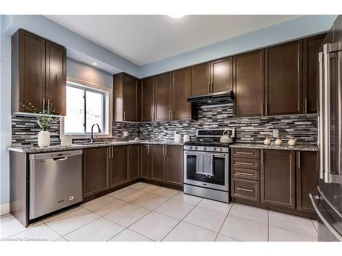 217 Watervale Crescent, Kitchener, ON - Indoor Photo Showing Kitchen With Stainless Steel Kitchen With Upgraded Kitchen