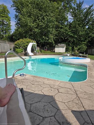 101 Arlington Boulevard, Kitchener, ON - Outdoor With In Ground Pool With Backyard