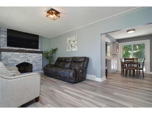 A-115 Uplands Drive, Kitchener, ON - Indoor Photo Showing Living Room With Fireplace