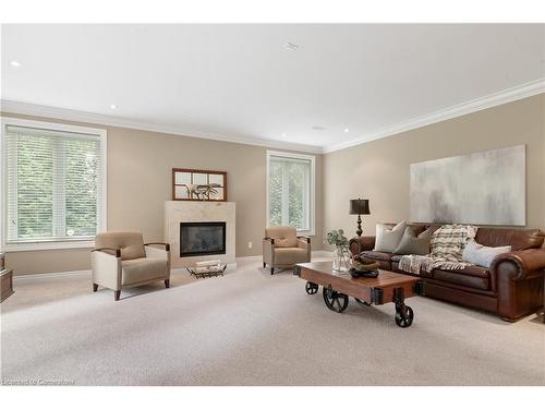 5 Kraftwood Place, Waterloo, ON - Indoor Photo Showing Living Room With Fireplace