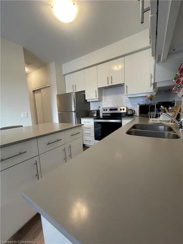 302-251 Northfield Drive E, Waterloo, ON - Indoor Photo Showing Kitchen With Double Sink