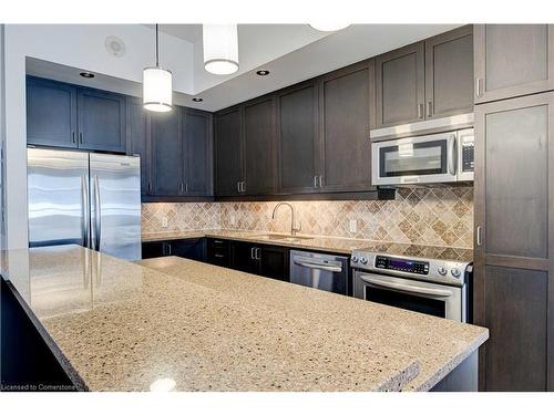 410-191 King Street, Waterloo, ON - Indoor Photo Showing Kitchen With Upgraded Kitchen