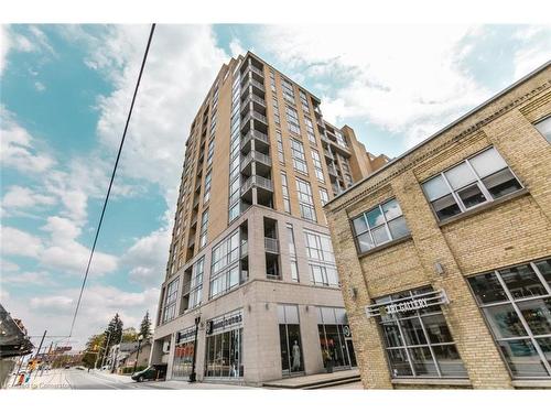 410-191 King Street, Waterloo, ON - Outdoor With Balcony With Facade