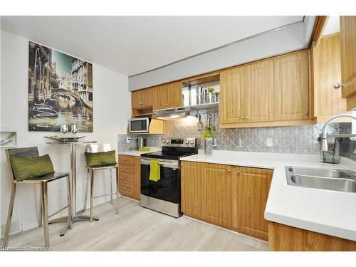 Upper Unit-61 Ethel Street, Kitchener, ON - Indoor Photo Showing Kitchen With Double Sink