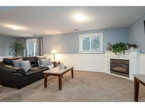 8 Dawn Ridge Drive, Kitchener, ON - Indoor Photo Showing Living Room With Fireplace