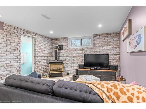 688 Ninth Avenue, Hamilton, ON - Indoor Photo Showing Living Room With Fireplace