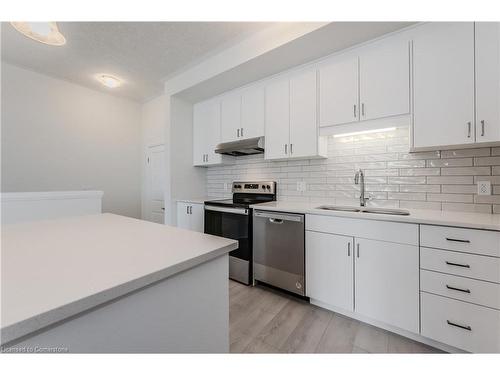 A011-142 Foamflower Place, Waterloo, ON - Indoor Photo Showing Kitchen With Double Sink