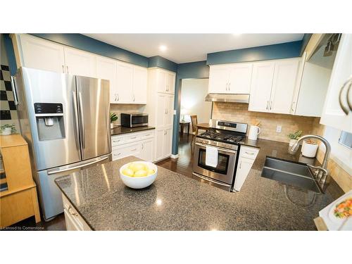 663 Springbank Avenue N, Woodstock, ON - Indoor Photo Showing Kitchen With Stainless Steel Kitchen With Double Sink