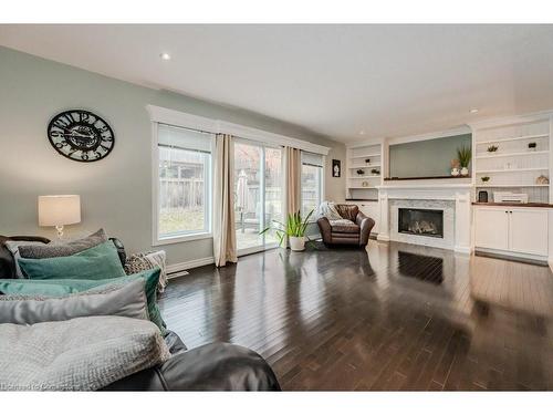 23 Upper Mercer Street, Kitchener, ON - Indoor Photo Showing Living Room With Fireplace