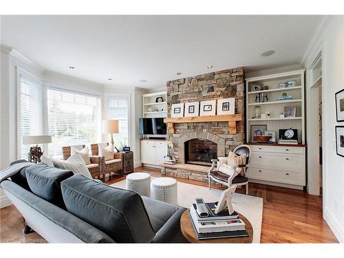 141 Snowbridge Way, The Blue Mountains, ON - Indoor Photo Showing Living Room With Fireplace