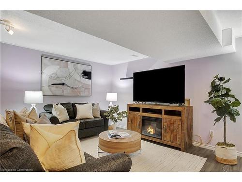 A-586 Mount Anne Drive, Waterloo, ON - Indoor Photo Showing Living Room With Fireplace