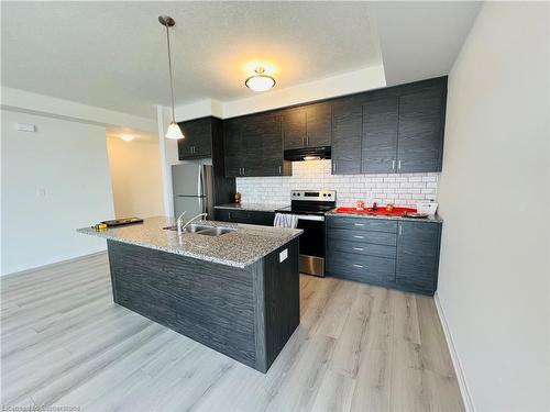 14-142 Foamflower Place, Waterloo, ON - Indoor Photo Showing Kitchen With Double Sink With Upgraded Kitchen