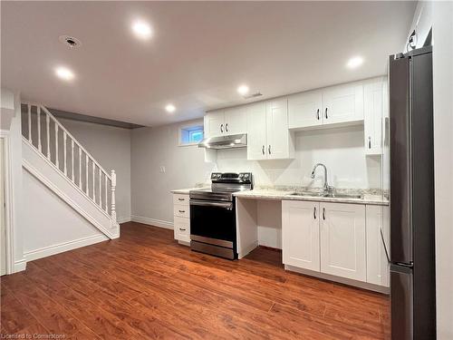 Lower-184-B Wilfred Avenue, Kitchener, ON - Indoor Photo Showing Kitchen With Double Sink