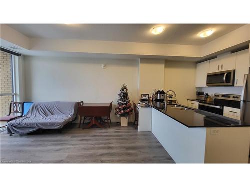 2407-108 Garment Street, Kitchener, ON - Indoor Photo Showing Kitchen With Double Sink