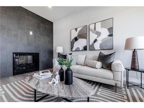 119 Langridge Way, Cambridge, ON - Indoor Photo Showing Living Room With Fireplace