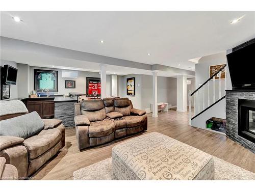 120 Wheatland Drive, Cambridge, ON - Indoor Photo Showing Living Room With Fireplace