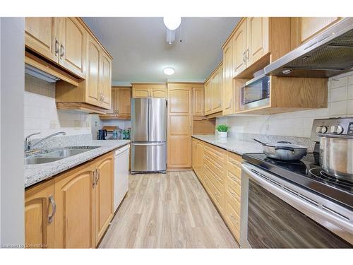 503-375 King Street N, Waterloo, ON - Indoor Photo Showing Kitchen With Double Sink