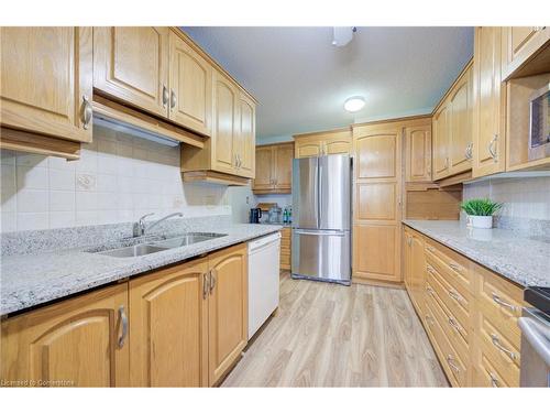 503-375 King Street N, Waterloo, ON - Indoor Photo Showing Kitchen With Double Sink