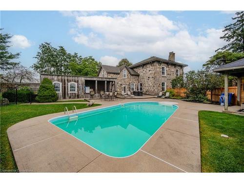 229 Concession 5, Townsend, ON - Outdoor With In Ground Pool With Backyard