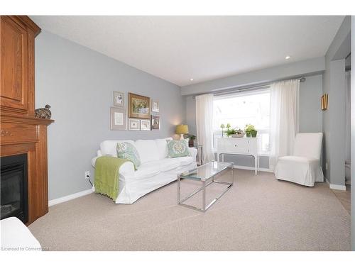 34 Swartz Street, Kitchener, ON - Indoor Photo Showing Living Room With Fireplace